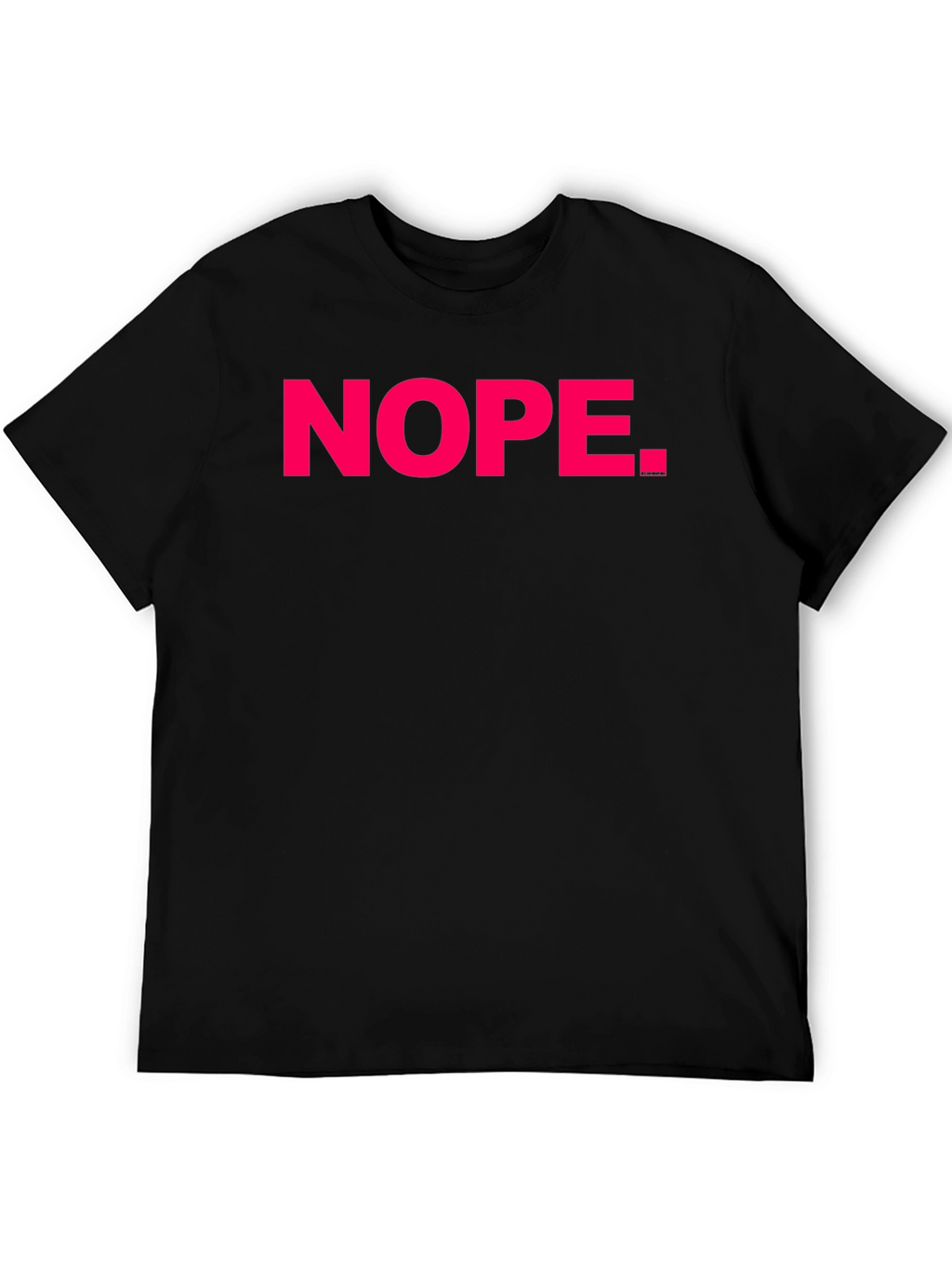 Nope Graphic Tee - Casual Black Cotton T-Shirt