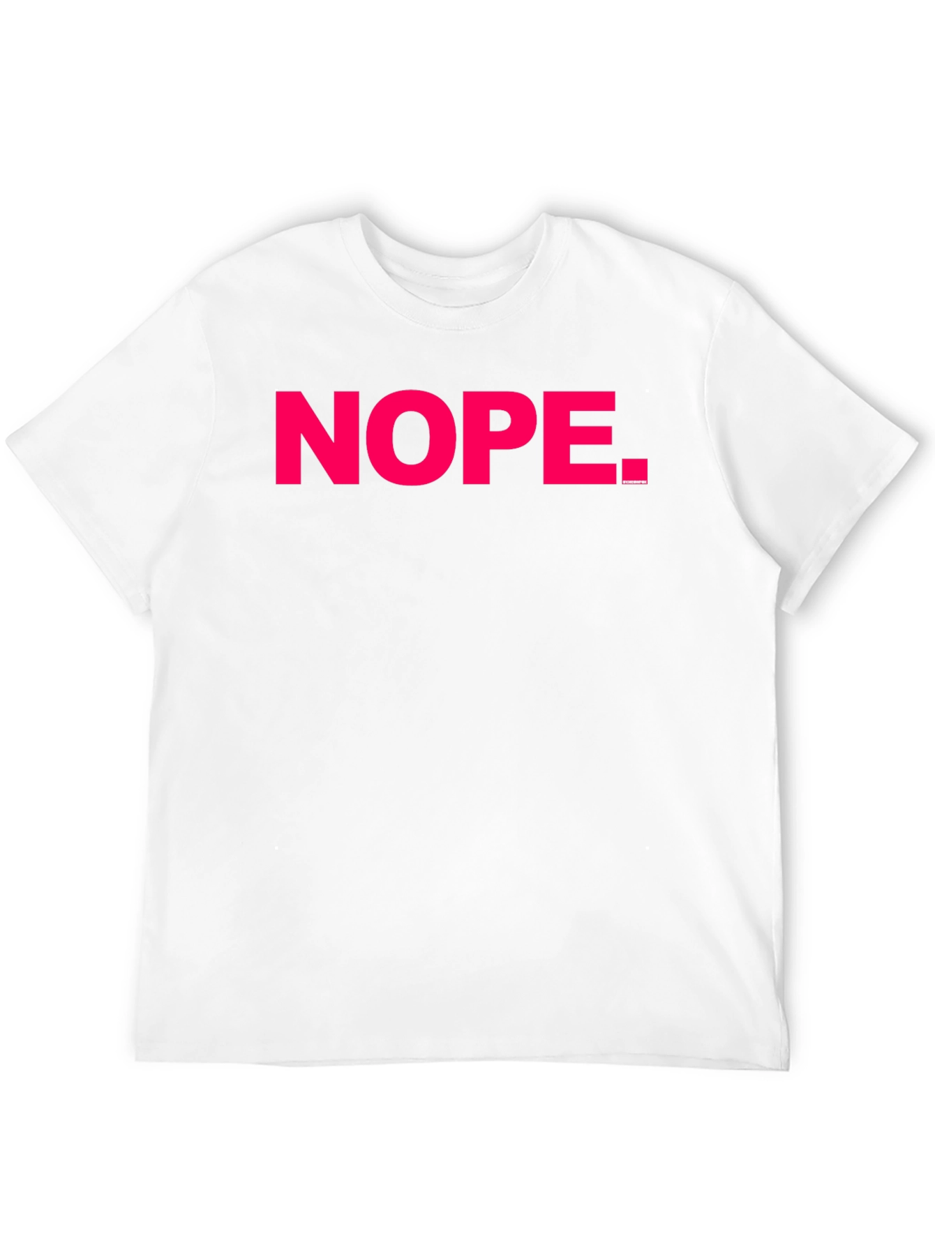 Nope Graphic Tee - Casual Black Cotton T-Shirt