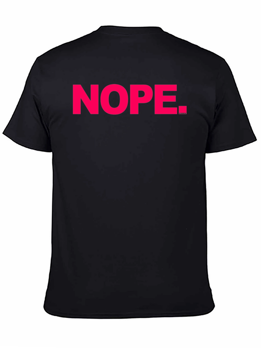 Nope Graphic Tee - Casual Black Cotton T-Shirt
