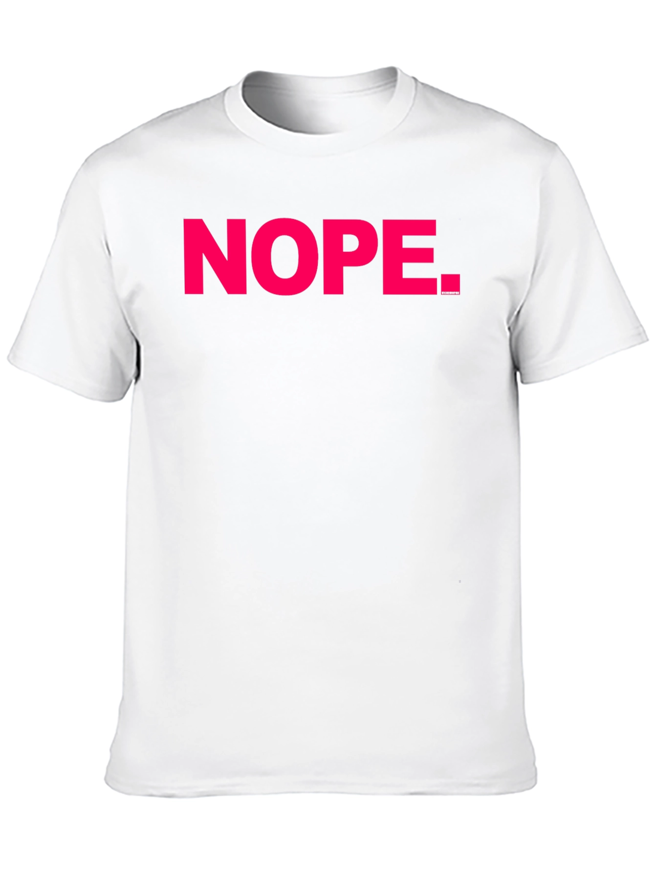 Nope Graphic Tee - Casual Black Cotton T-Shirt