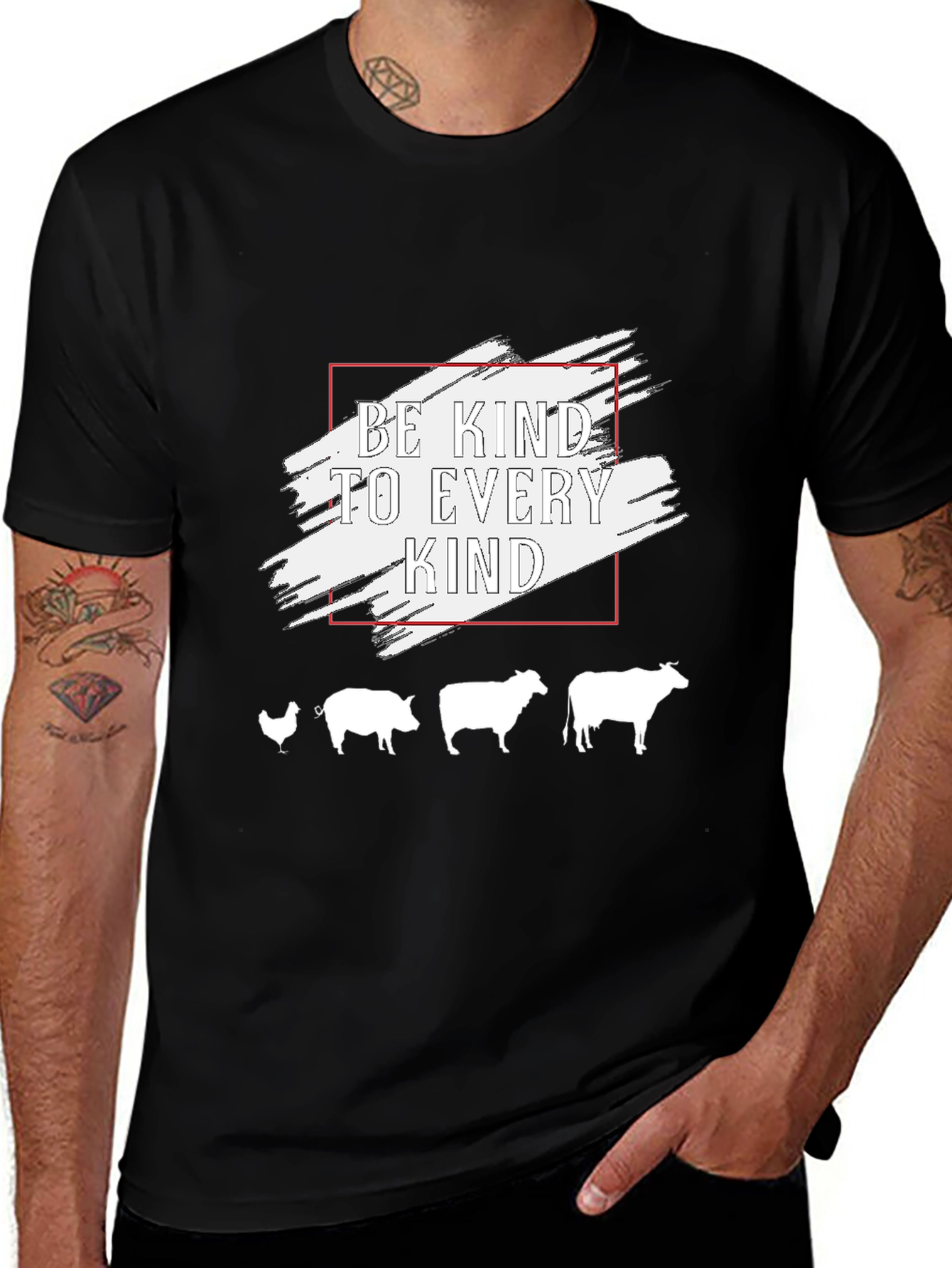 Be Kind T-Shirt Vegan Animal Rights Tee