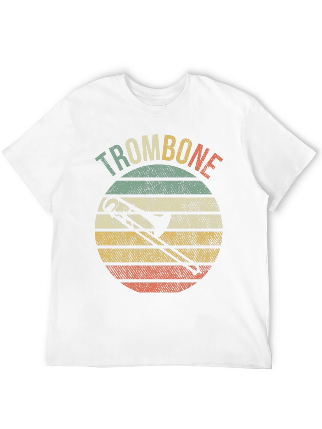 Retro Trombone Sunset Music T-Shirt