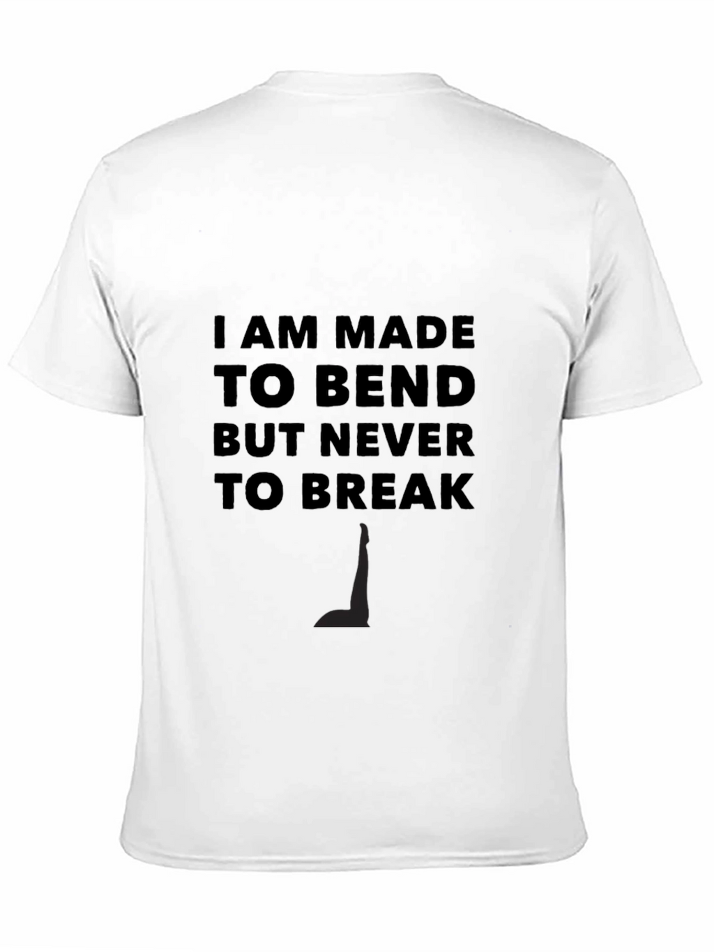 Resilient Black Tee: Bend Dont Break