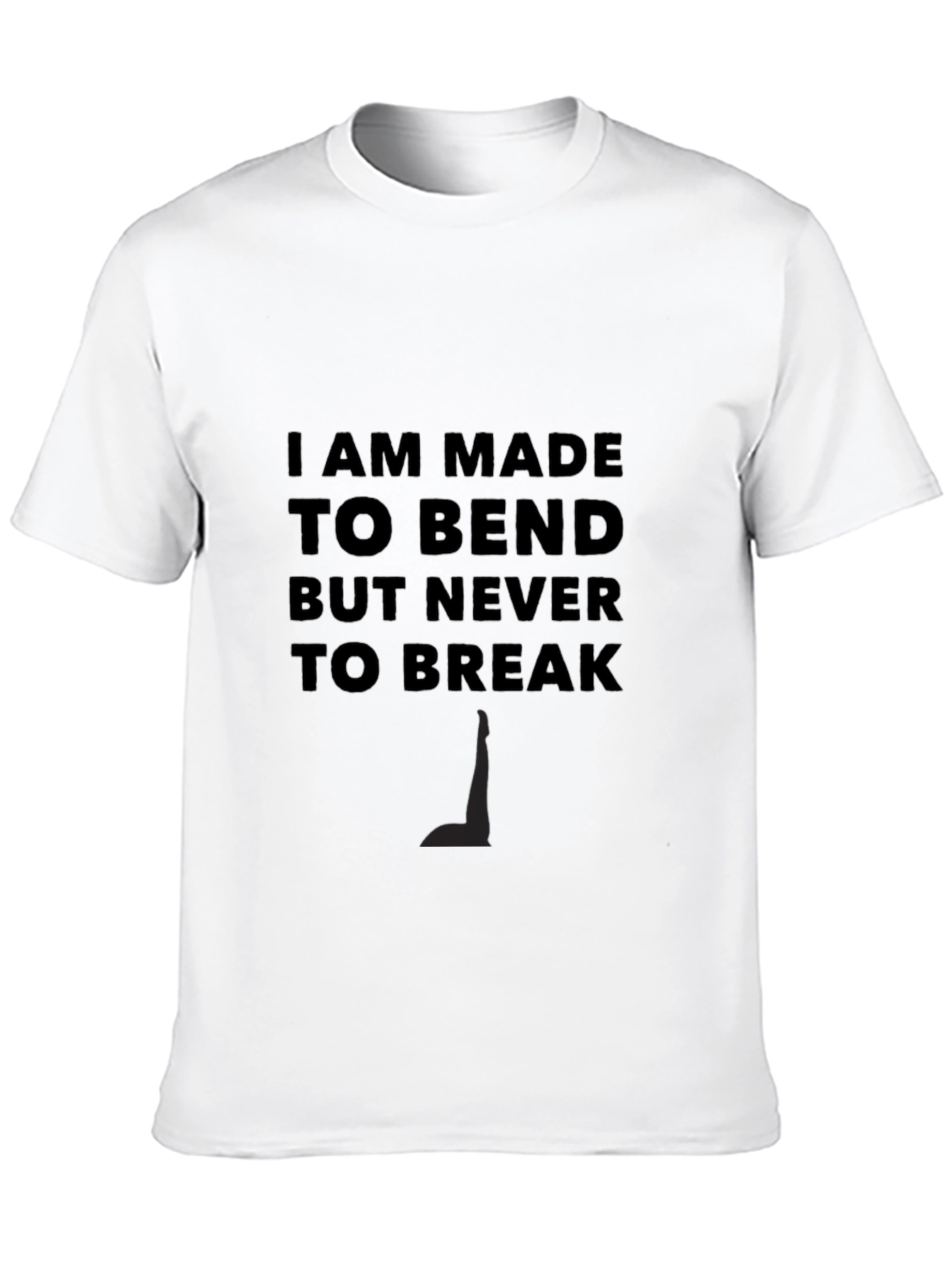 Resilient Black Tee: Bend Dont Break