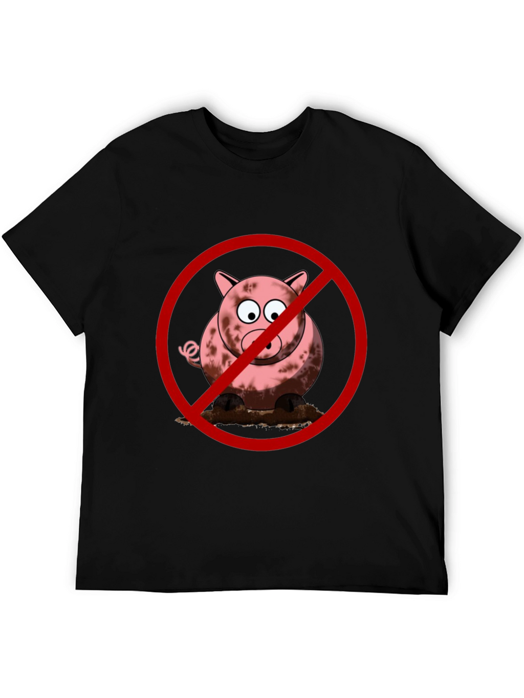 No Pig T-Shirt - Muddy Fun Prohibited