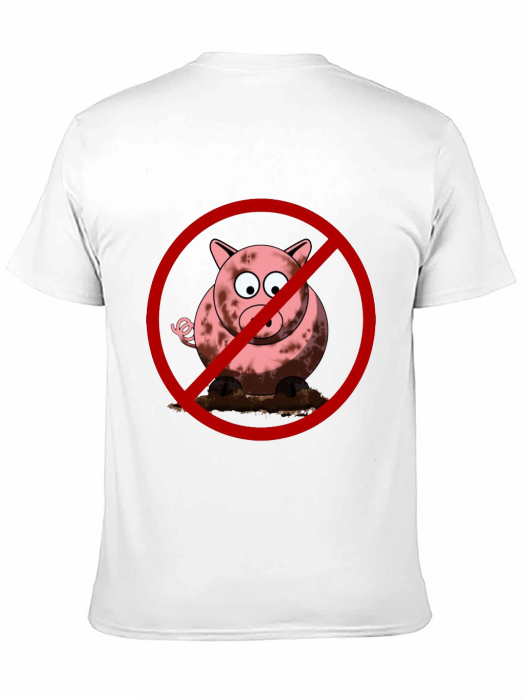 No Pig T-Shirt - Muddy Fun Prohibited