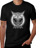 Black T-Shirt with Gothic Scorpion Design