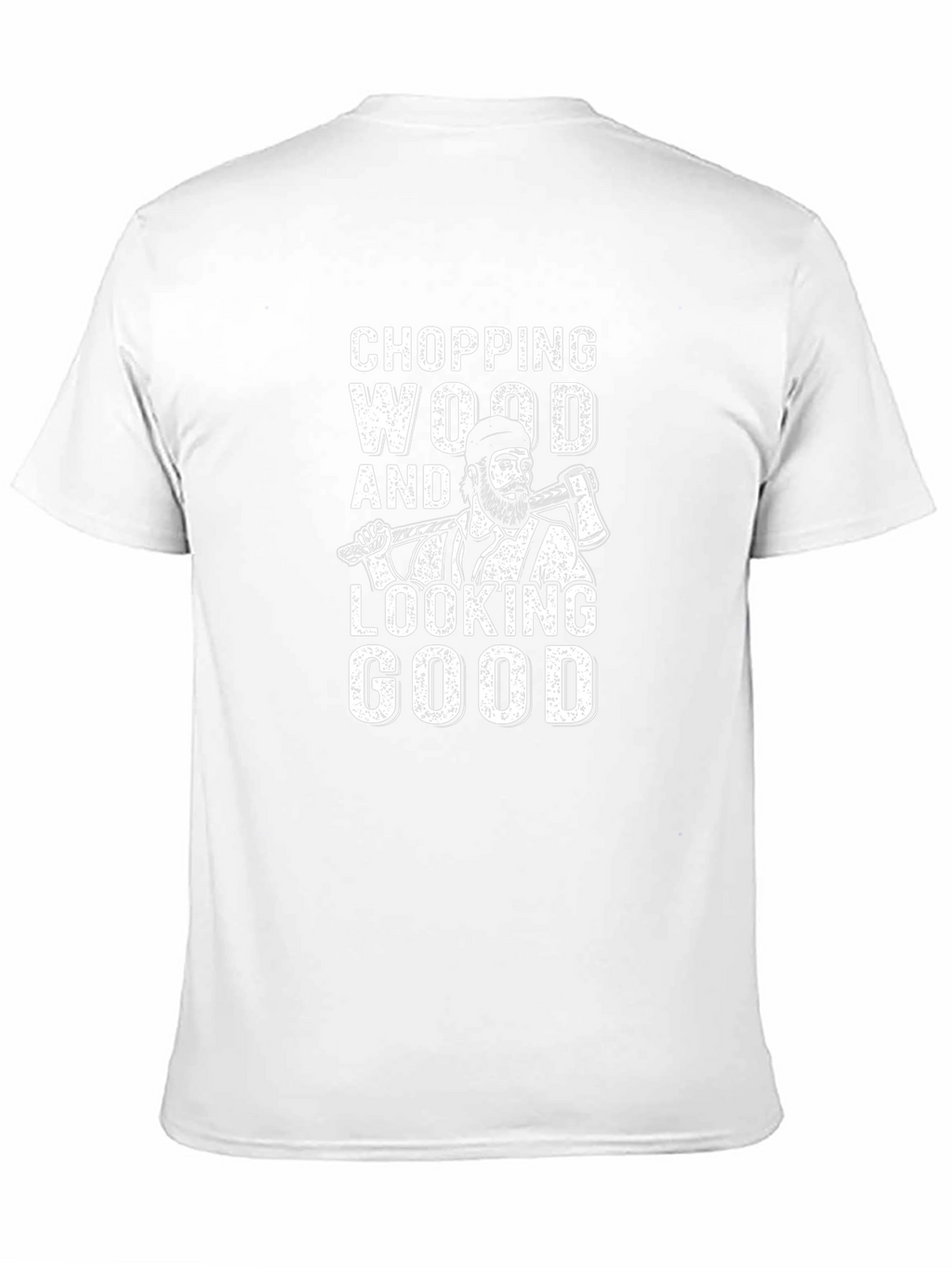 Chopping Wood T-Shirt - Lumberjack Style Graphic Tee