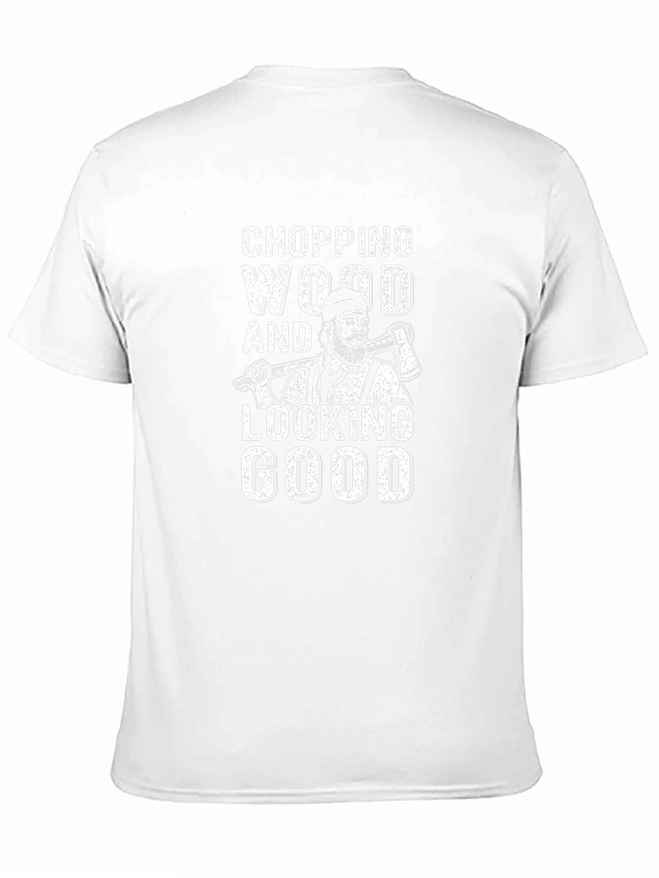 Chopping Wood T-Shirt - Lumberjack Style Graphic Tee