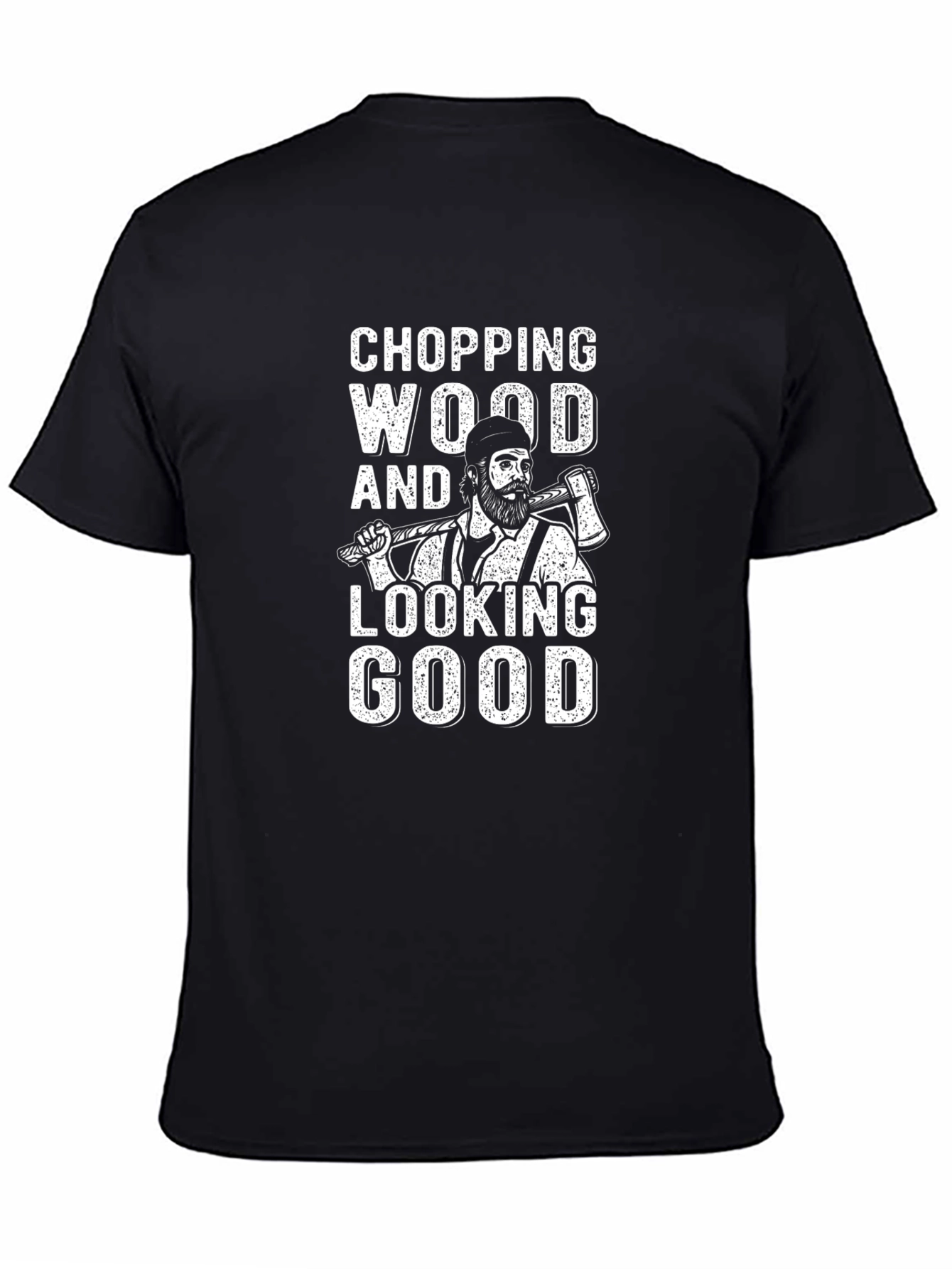 Chopping Wood T-Shirt - Lumberjack Style Graphic Tee