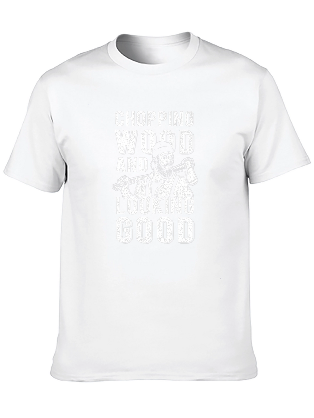 Chopping Wood T-Shirt - Lumberjack Style Graphic Tee
