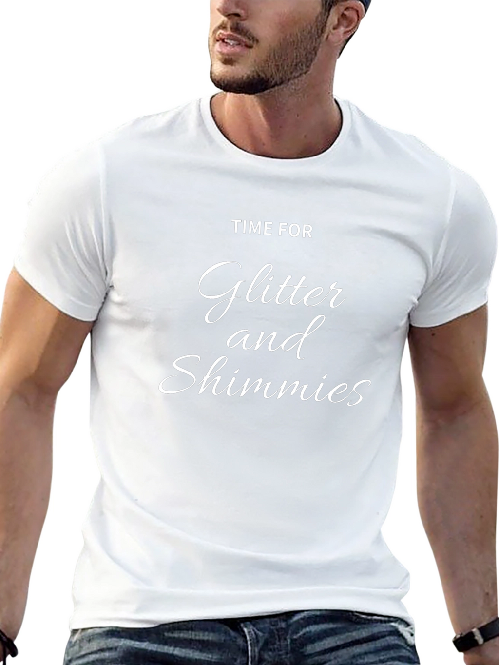 Glitter and Shimmies Black T-Shirt