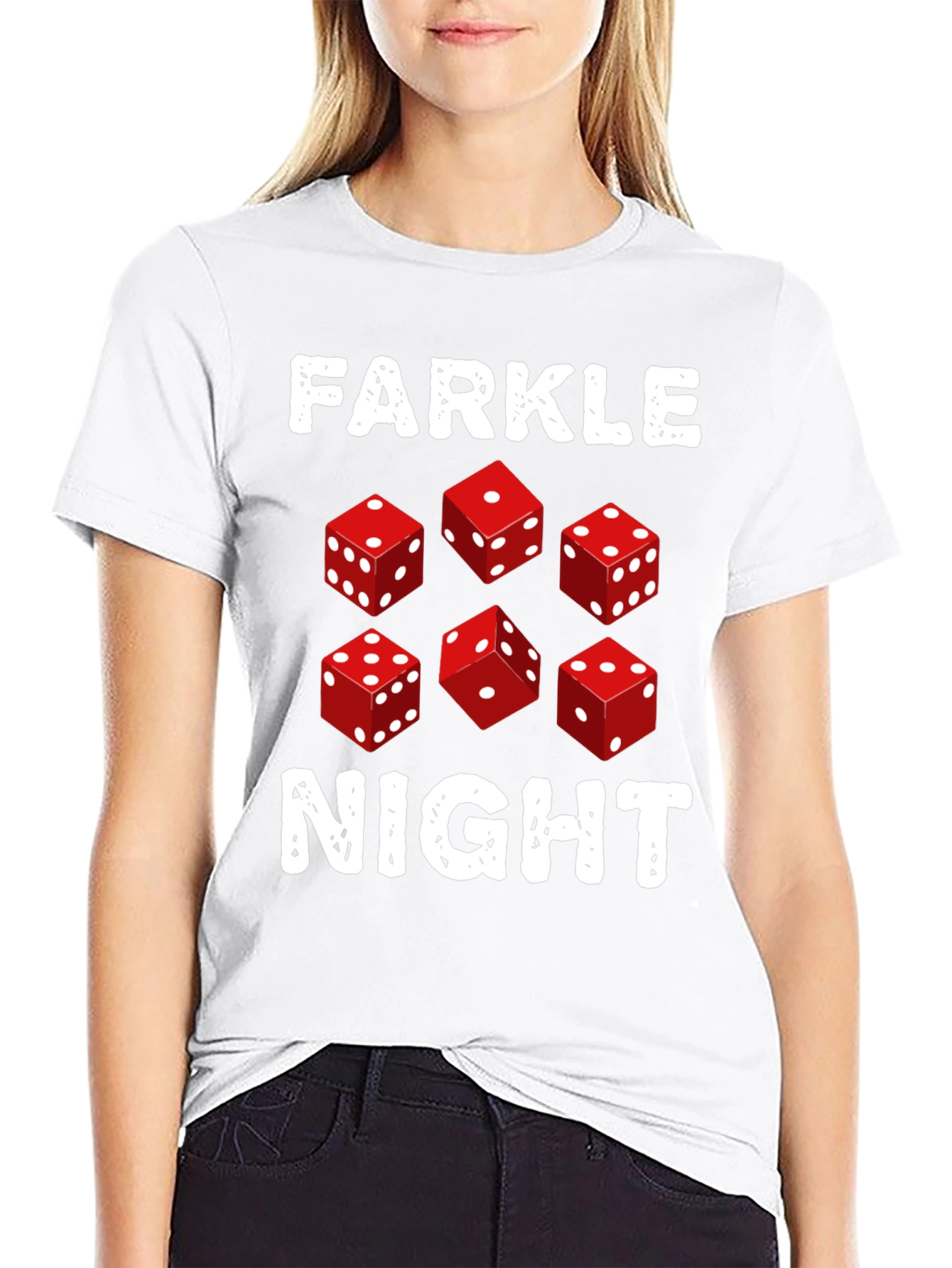 Farkle Night Dice Game Graphic T-Shirt