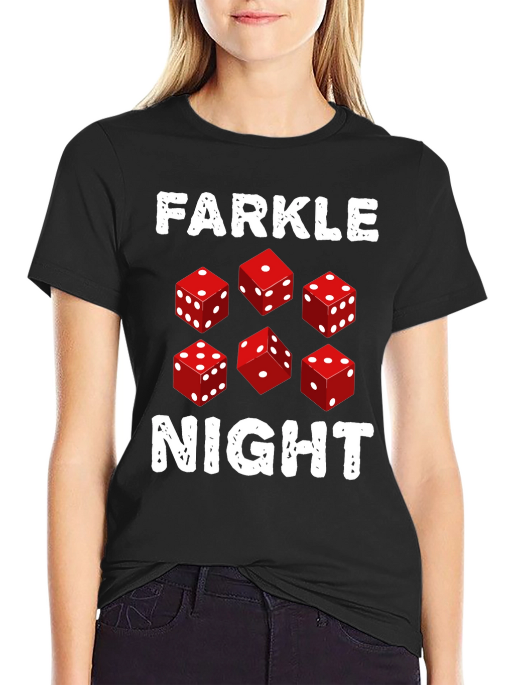 Farkle Night Dice Game Graphic T-Shirt