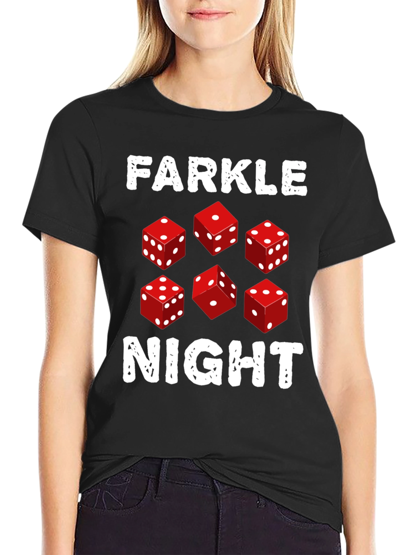 Farkle Night Dice Game Graphic T-Shirt