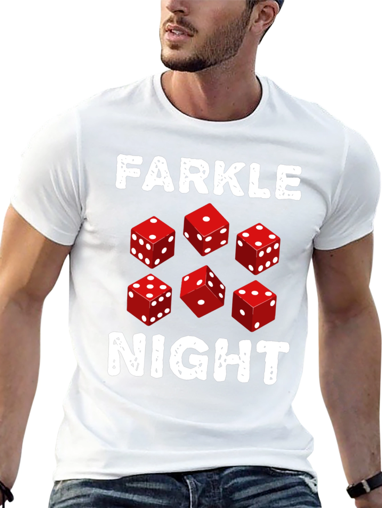 Farkle Night Dice Game Graphic T-Shirt
