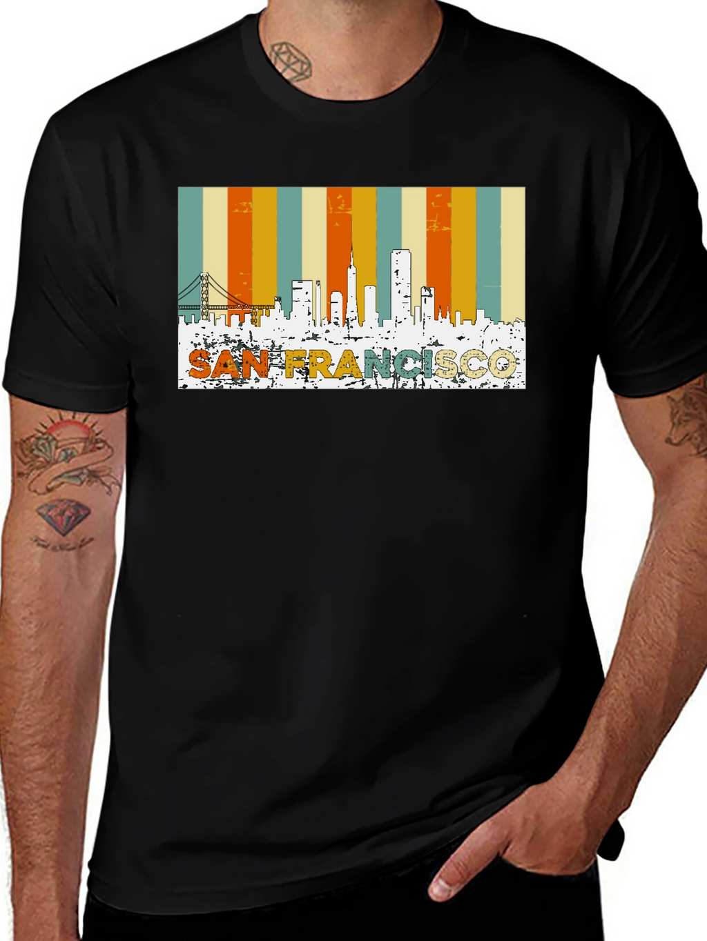 San Francisco Retro Skyline T-Shirt