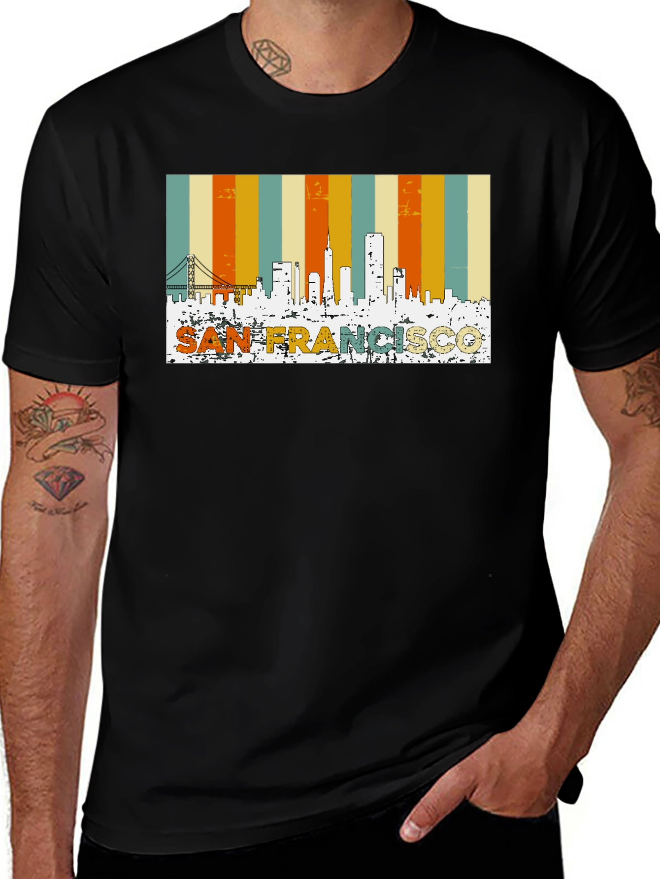 San Francisco Retro Skyline T-Shirt