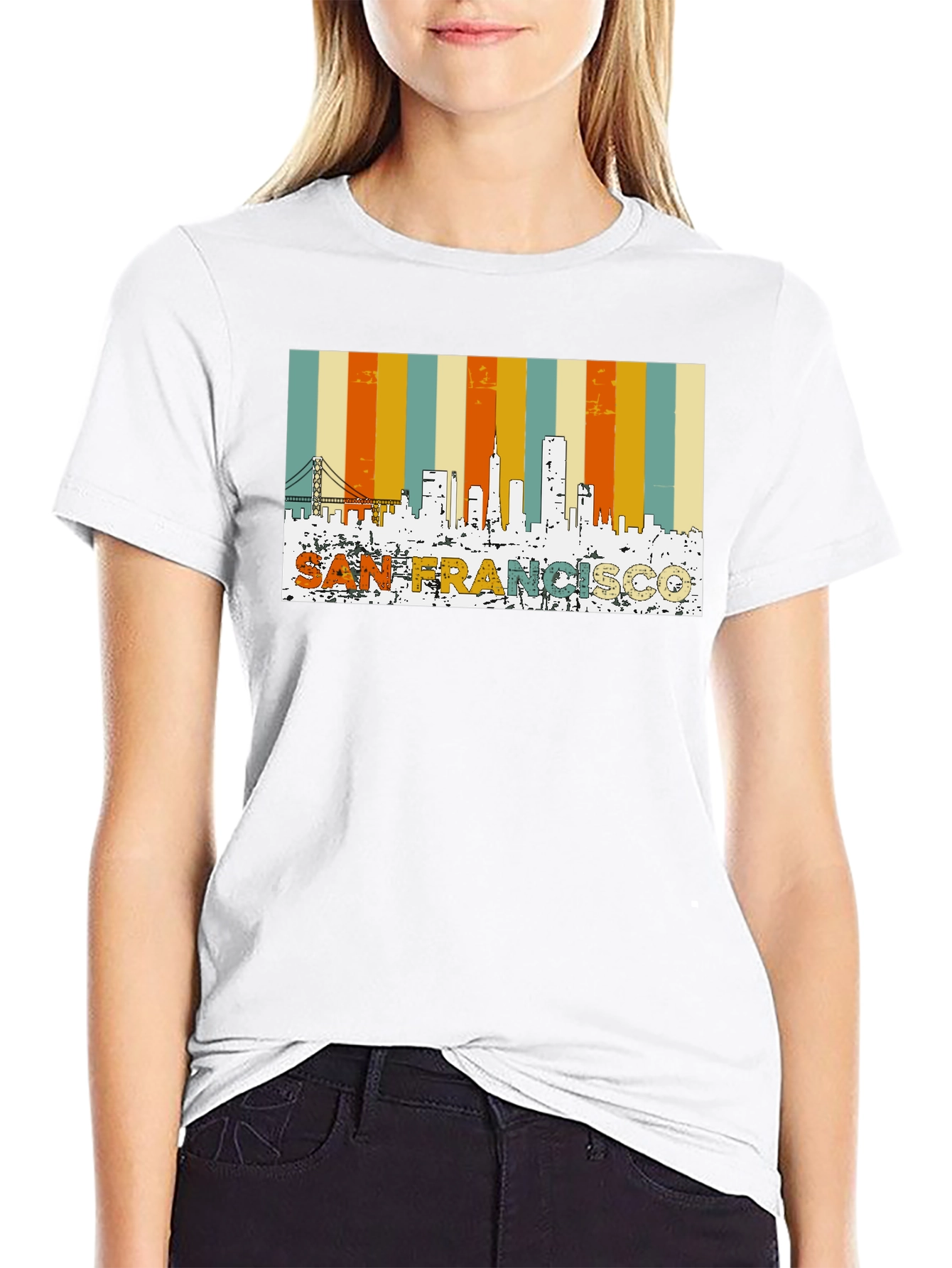 San Francisco Retro Skyline T-Shirt