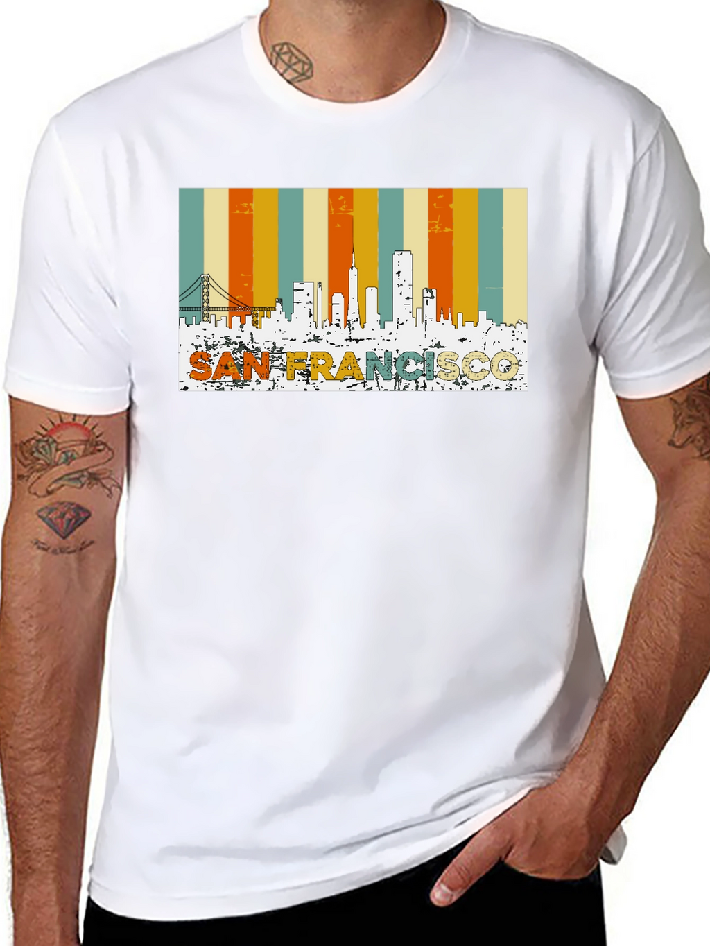 San Francisco Retro Skyline T-Shirt