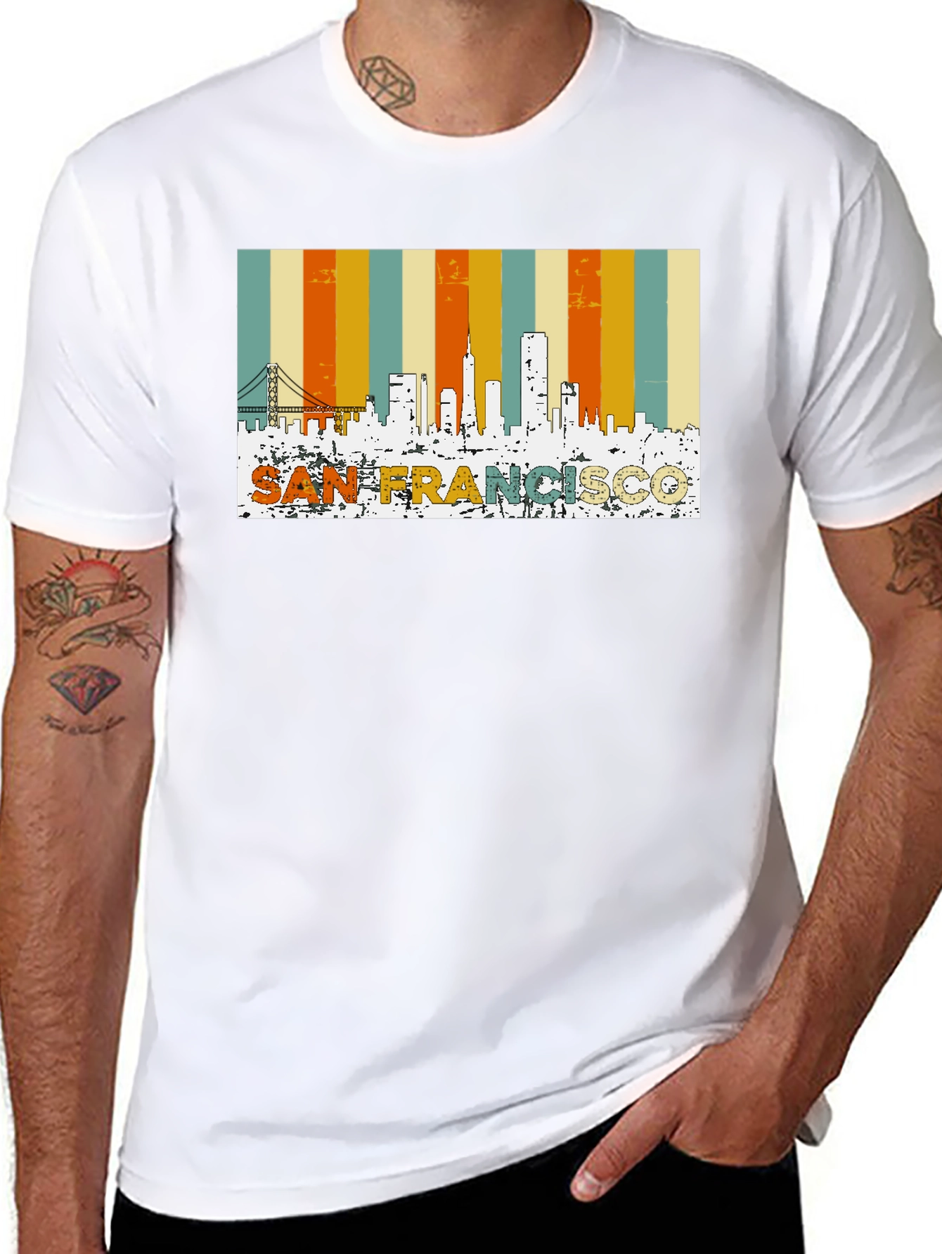 San Francisco Retro Skyline T-Shirt