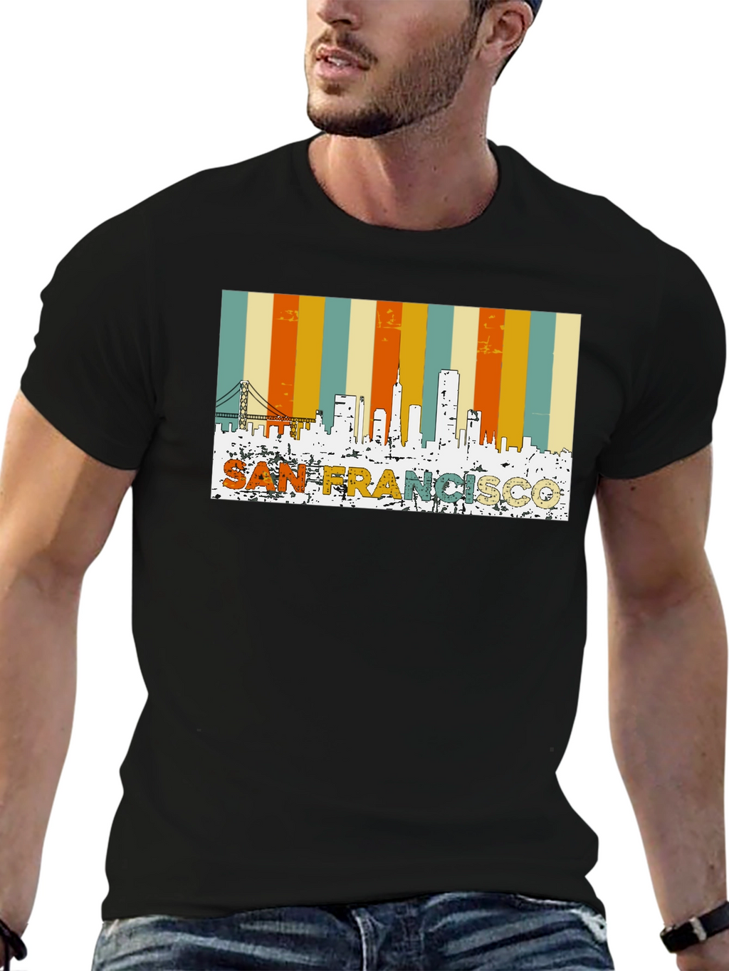 San Francisco Retro Skyline T-Shirt