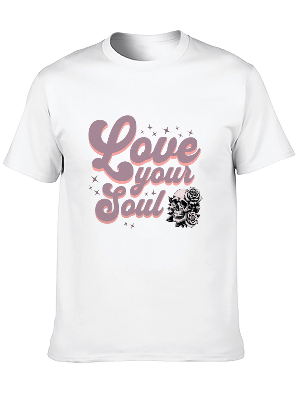 Love Your Soul Graphic Tee - Black Casual T-Shirt
