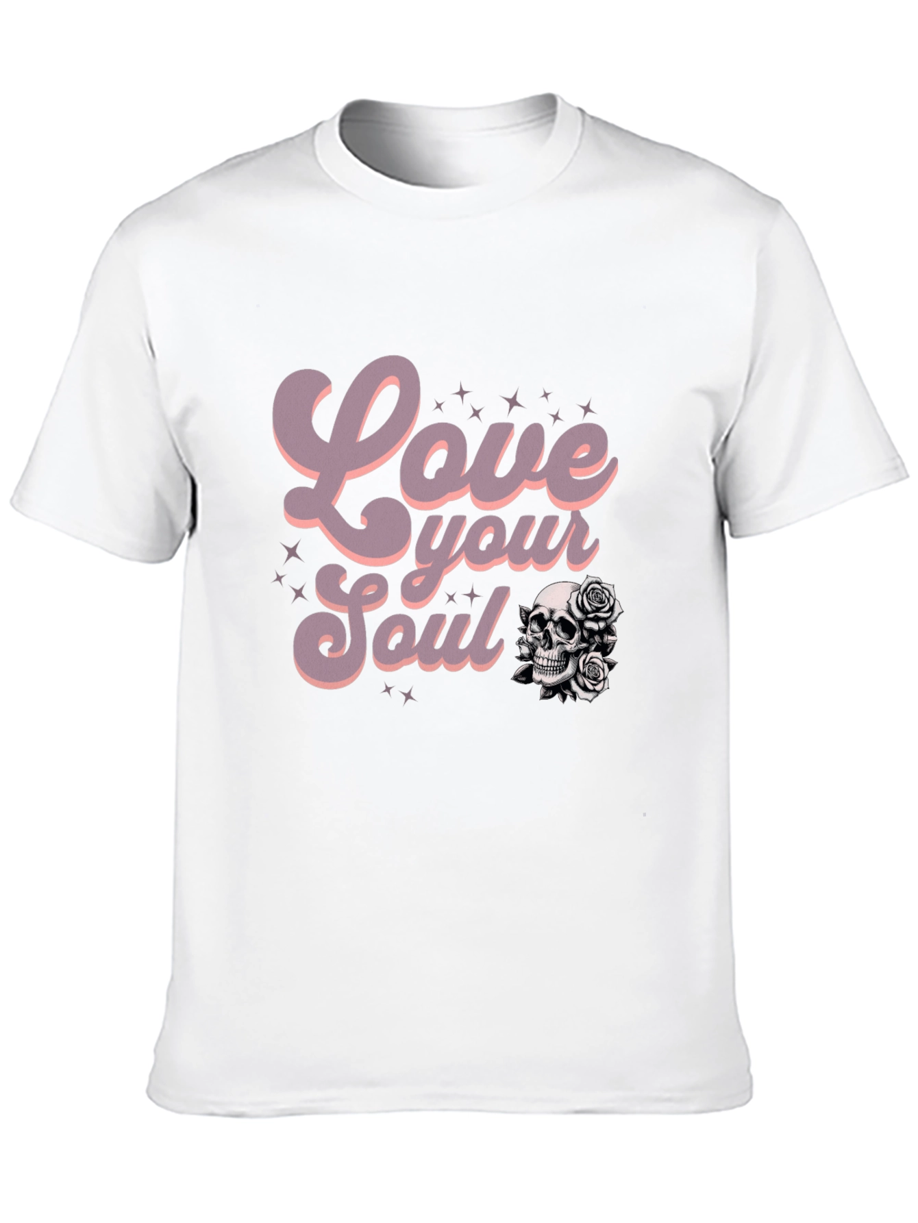 Love Your Soul Graphic Tee - Black Casual T-Shirt