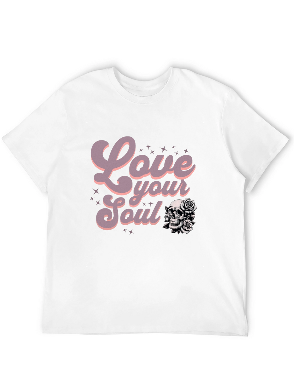 Love Your Soul Graphic Tee - Black Casual T-Shirt