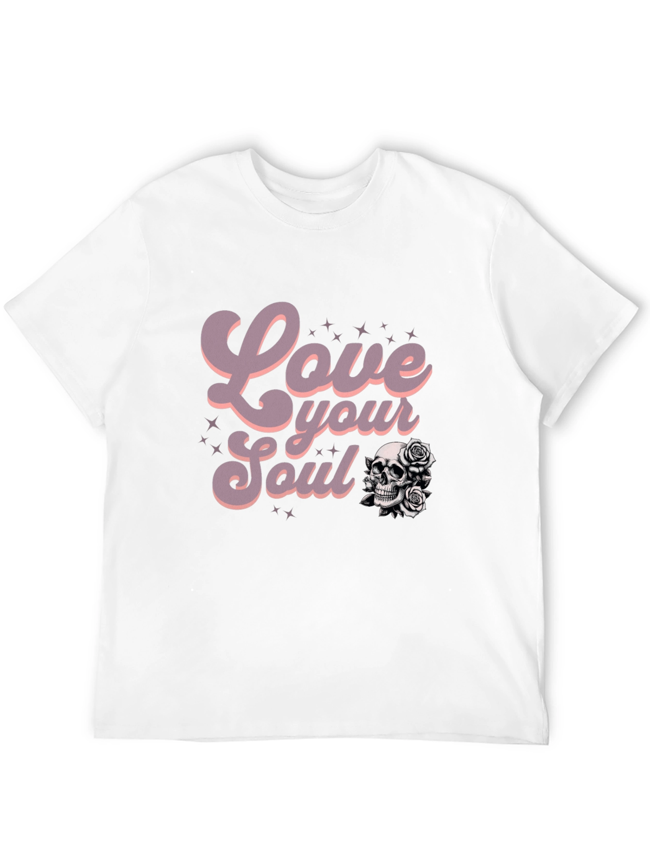 Love Your Soul Graphic Tee - Black Casual T-Shirt