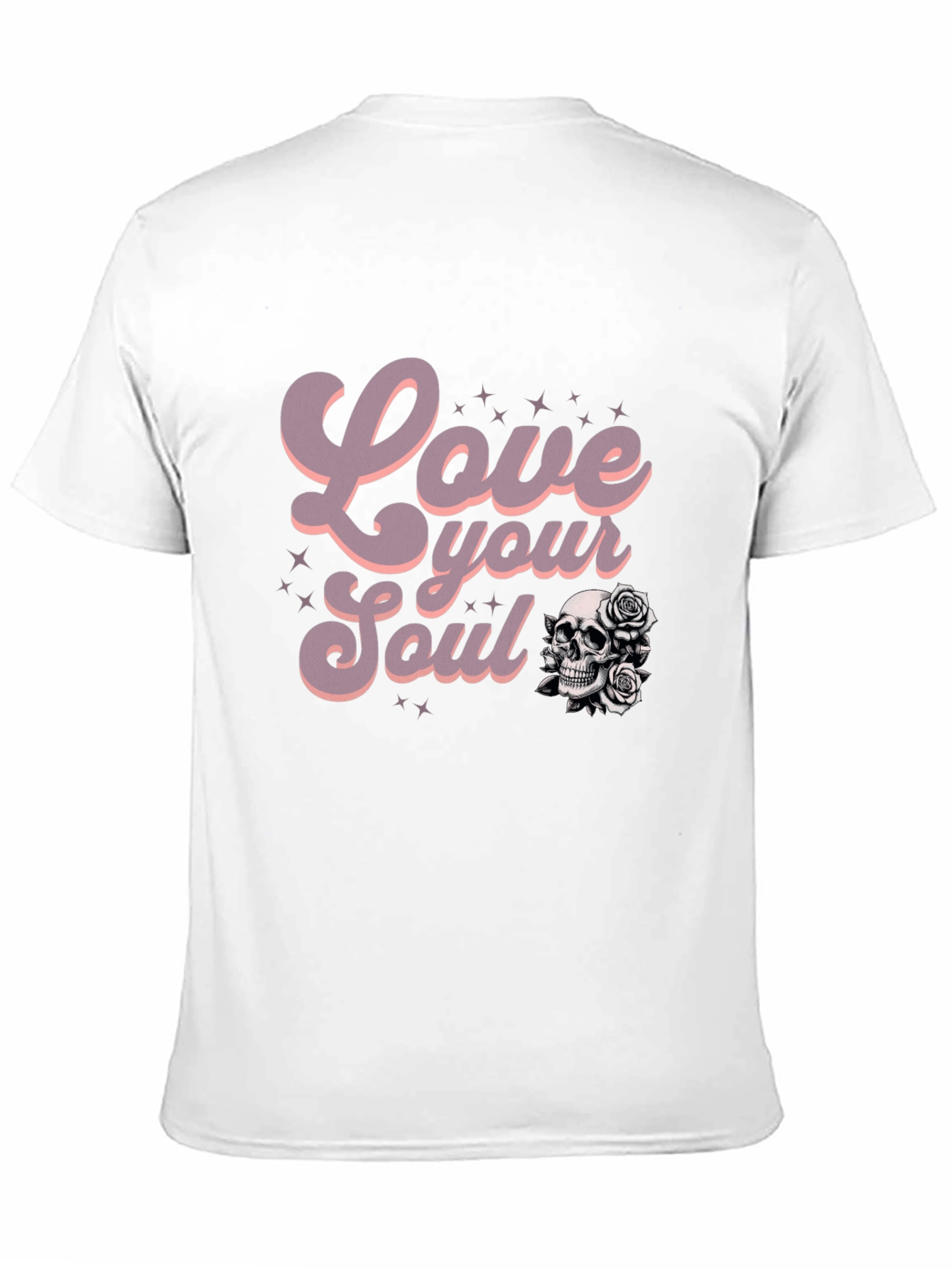 Love Your Soul Graphic Tee - Black Casual T-Shirt