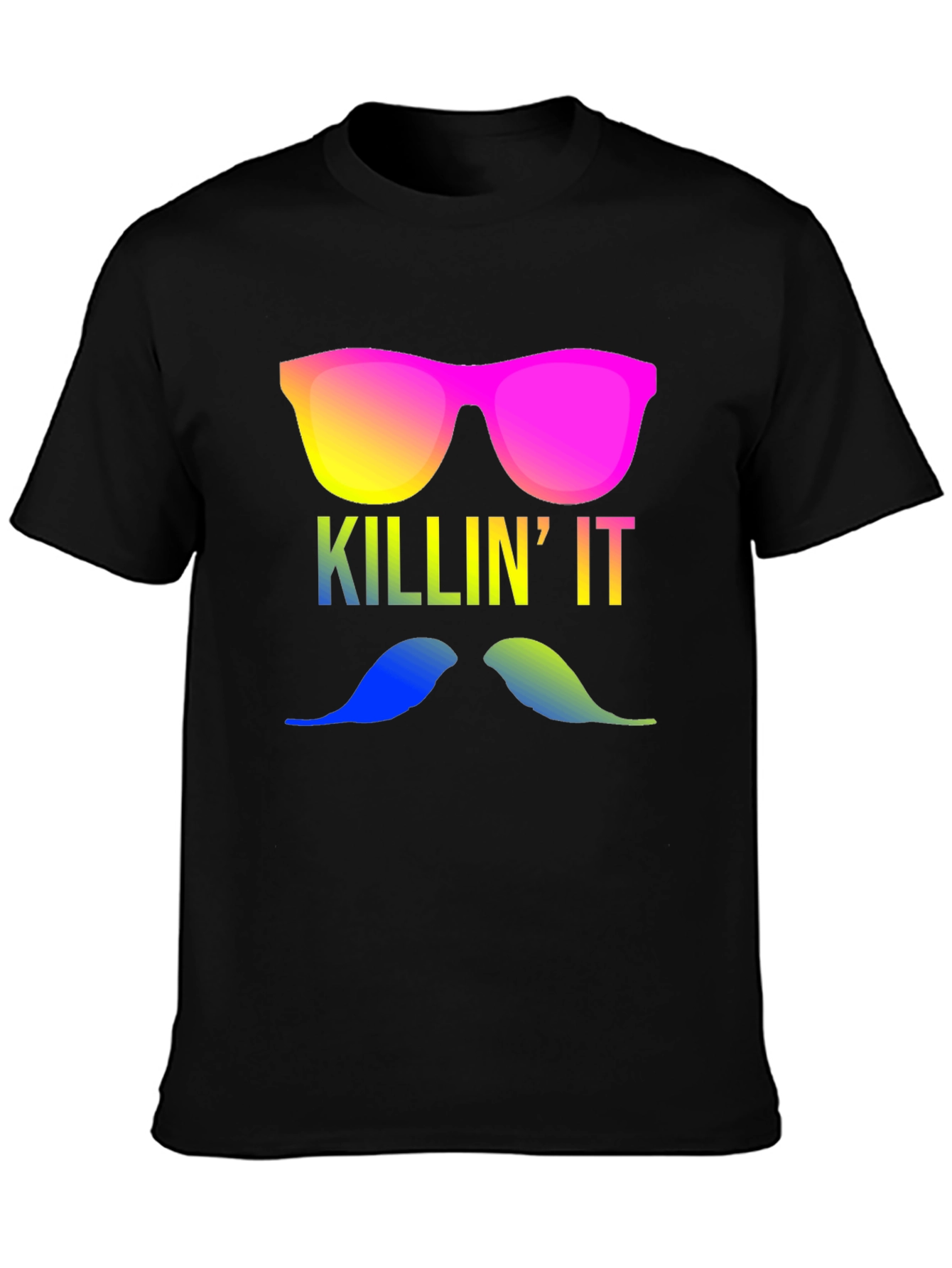 Killin It T-Shirt - Mustache & Shades!