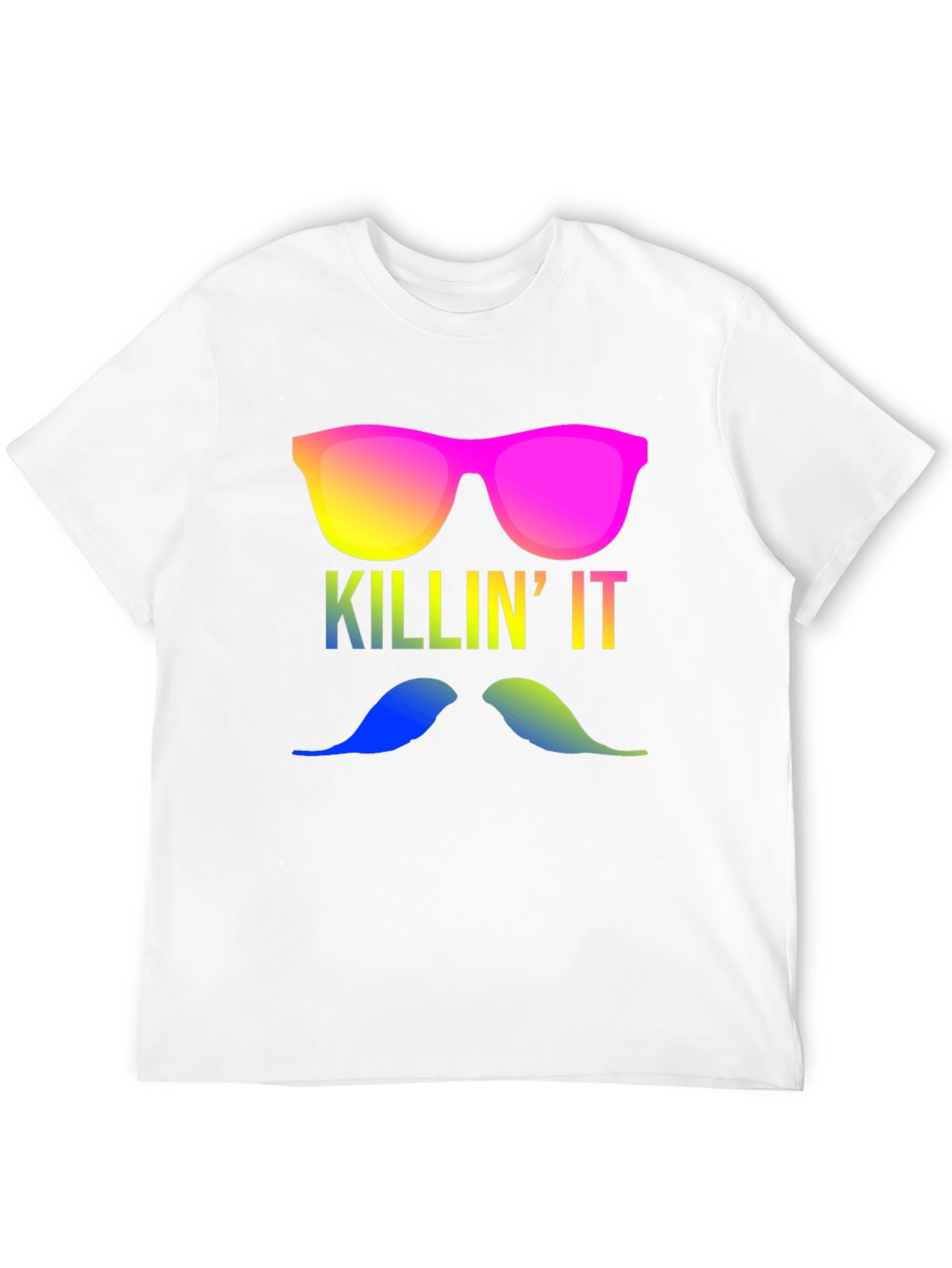 Killin It T-Shirt - Mustache & Shades!