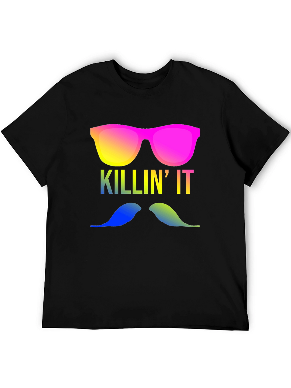 Killin It T-Shirt - Mustache & Shades!