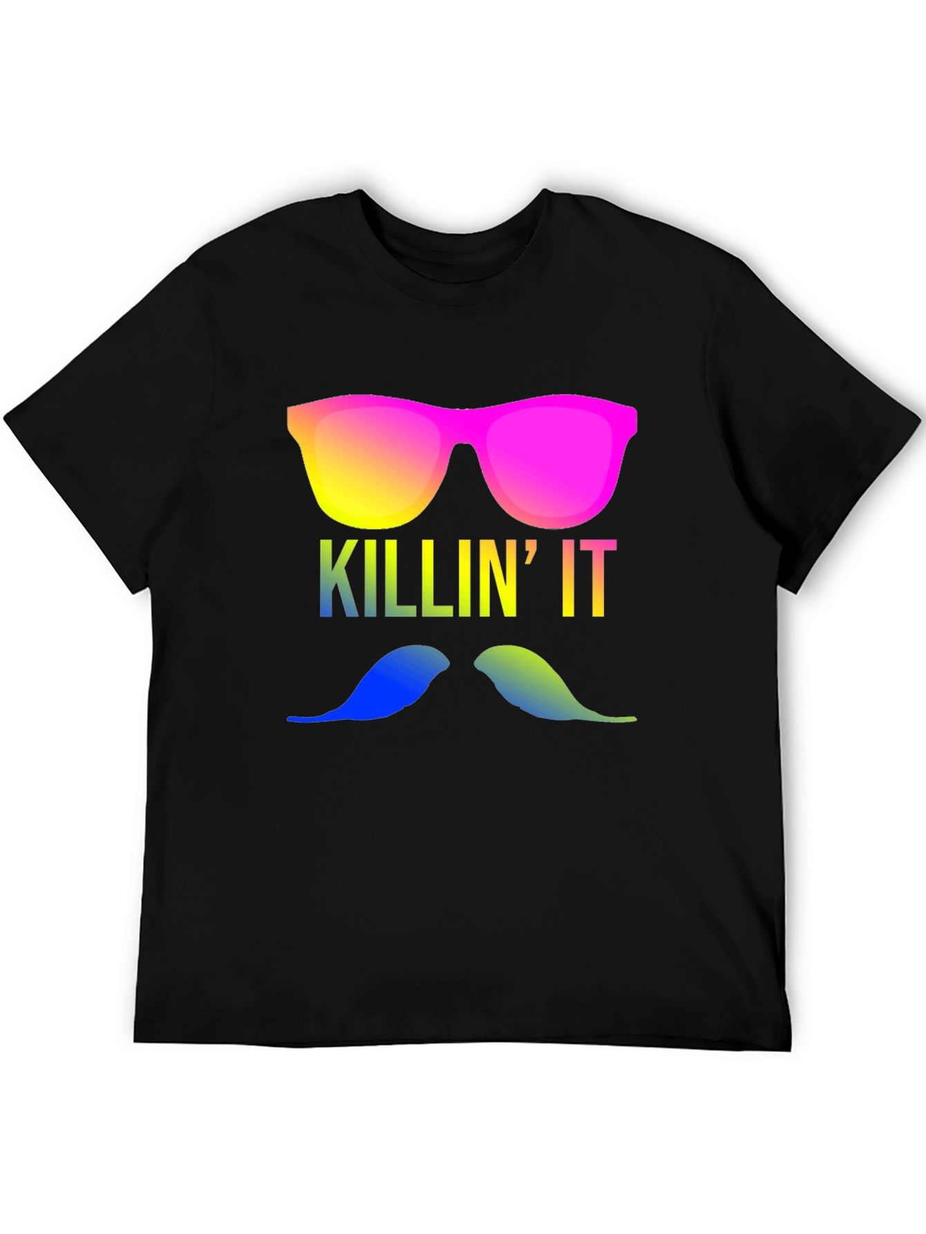 Killin It T-Shirt - Mustache & Shades!