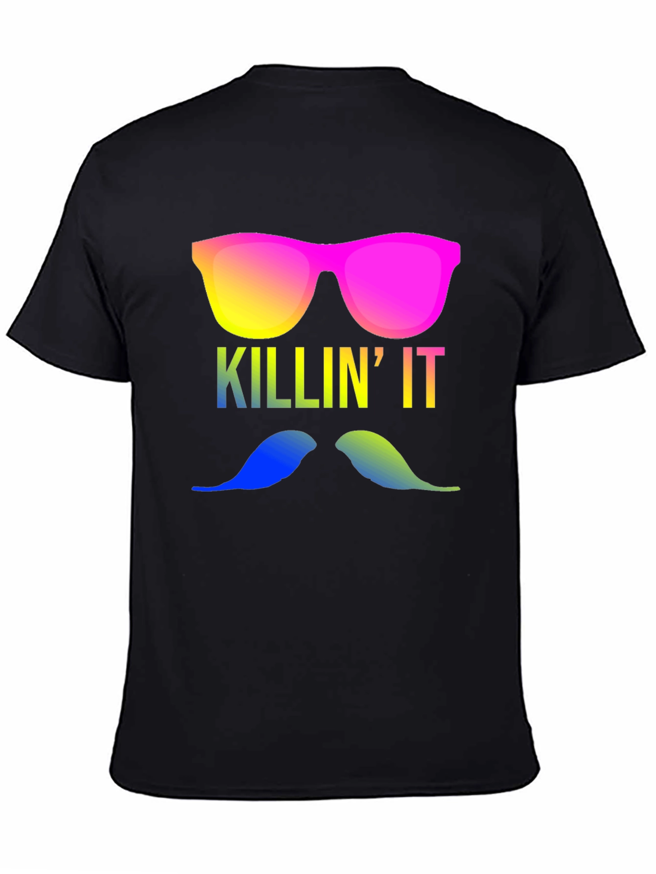 Killin It T-Shirt - Mustache & Shades!