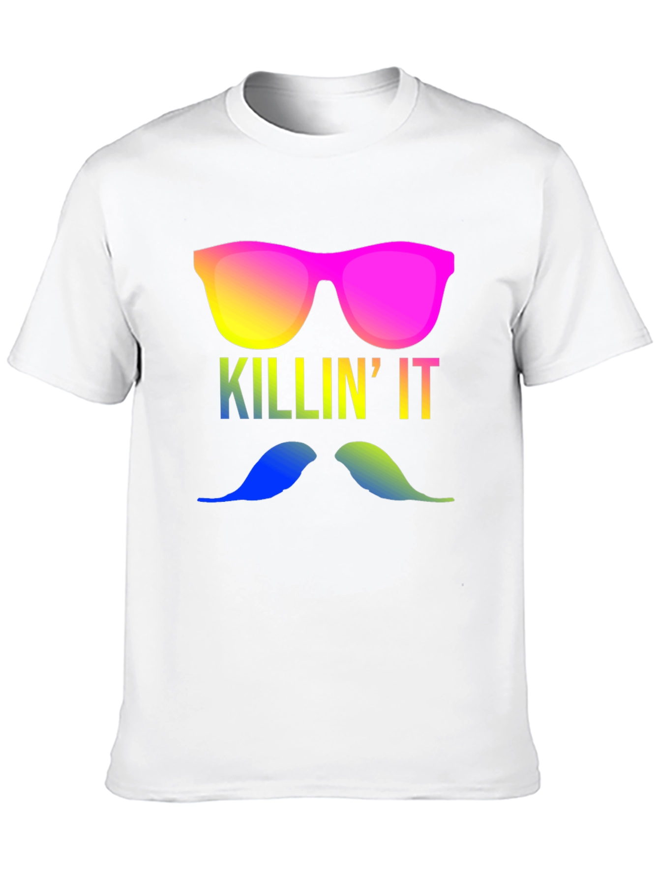 Killin It T-Shirt - Mustache & Shades!