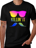 Killin It T-Shirt - Mustache & Shades!