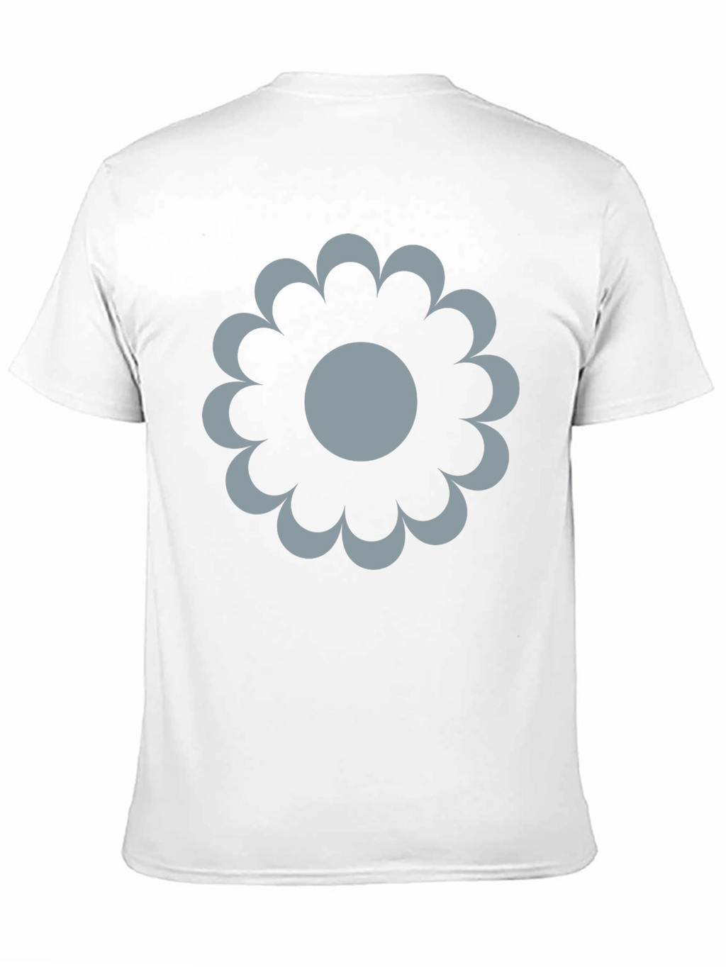 Modern Flower Graphic Black T-Shirt