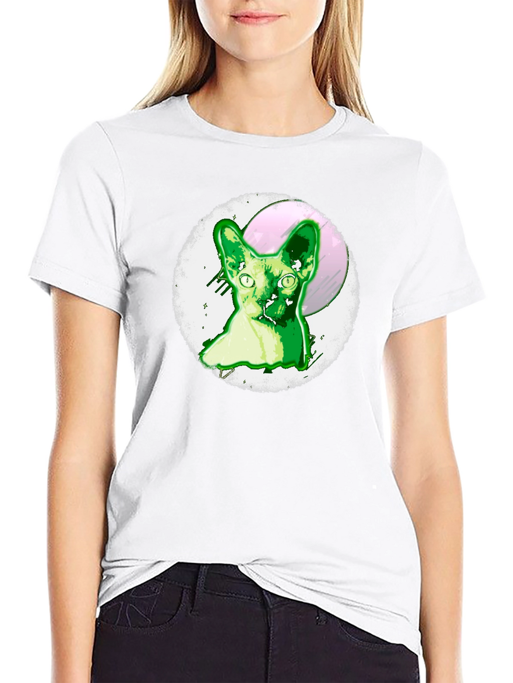 Sphynx Cat Graphic Tee - Unique Design