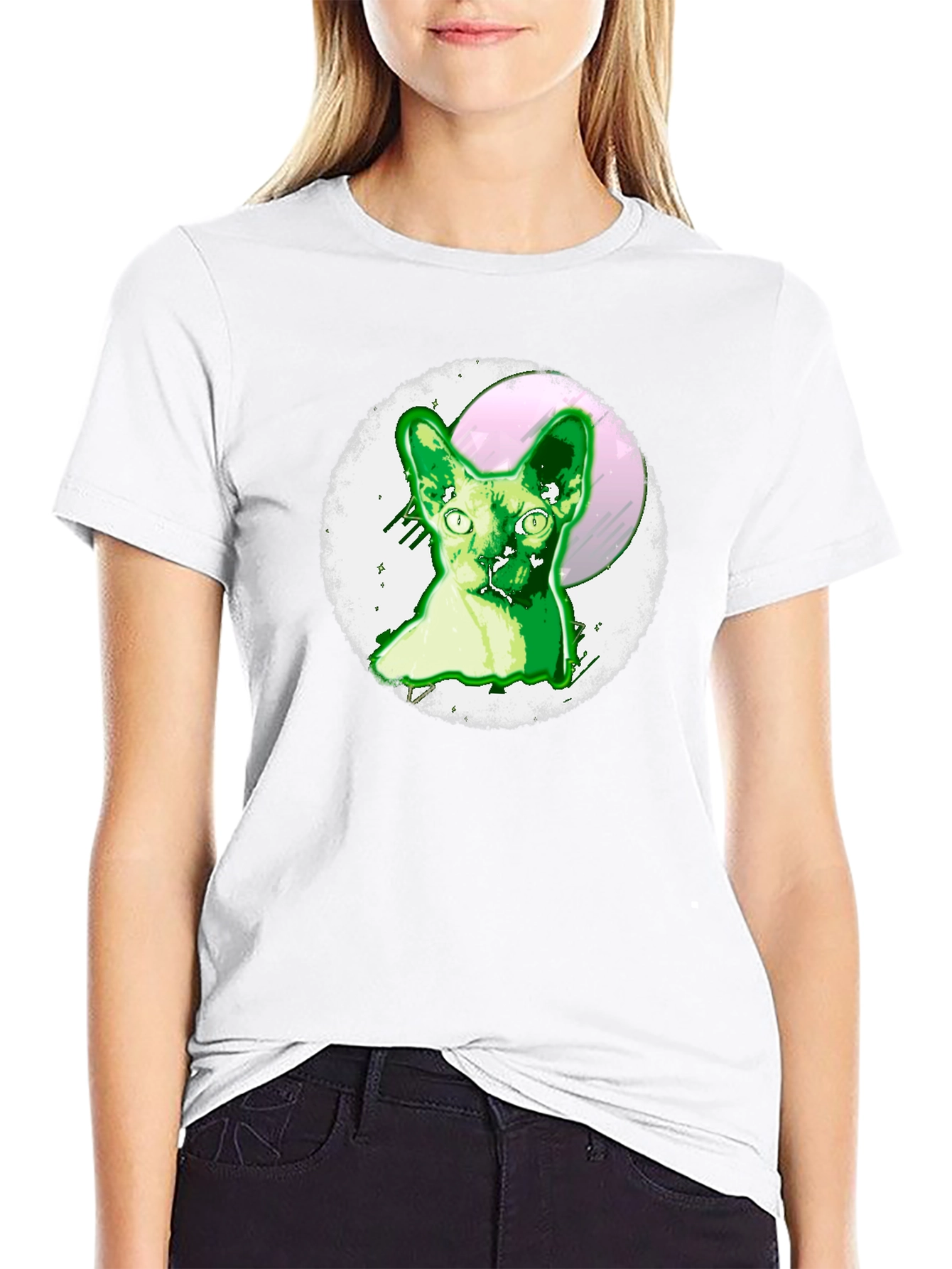 Sphynx Cat Graphic Tee - Unique Design
