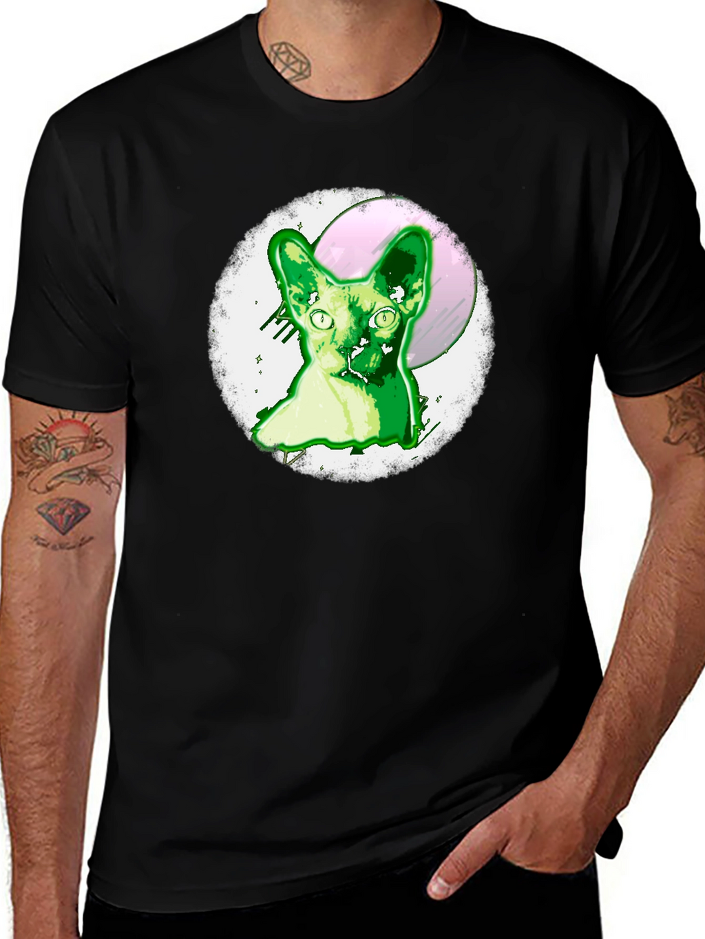 Sphynx Cat Graphic Tee - Unique Design