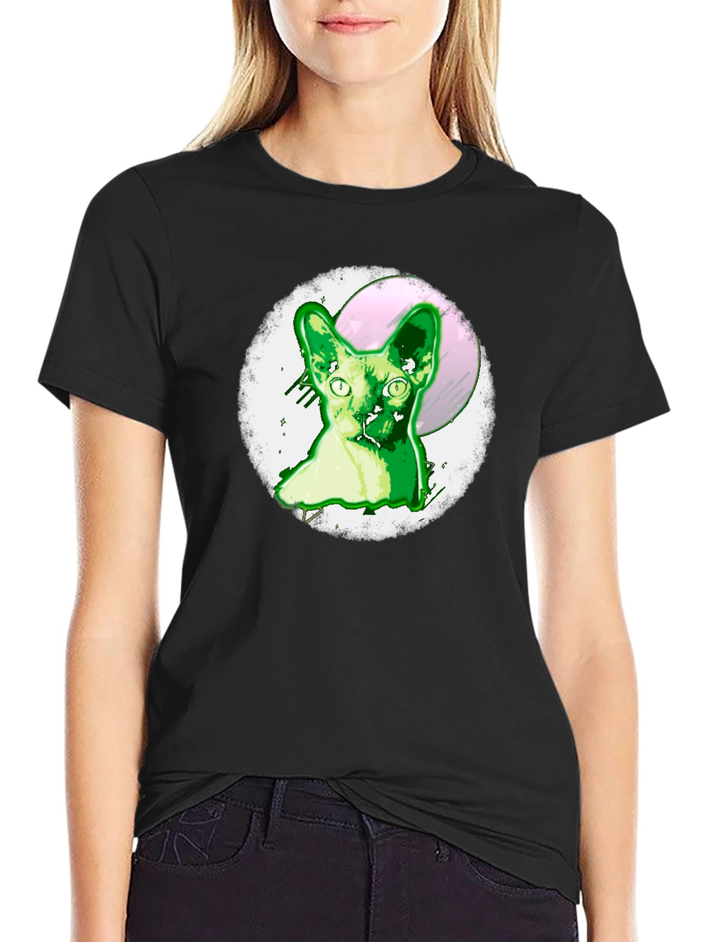 Sphynx Cat Graphic Tee - Unique Design