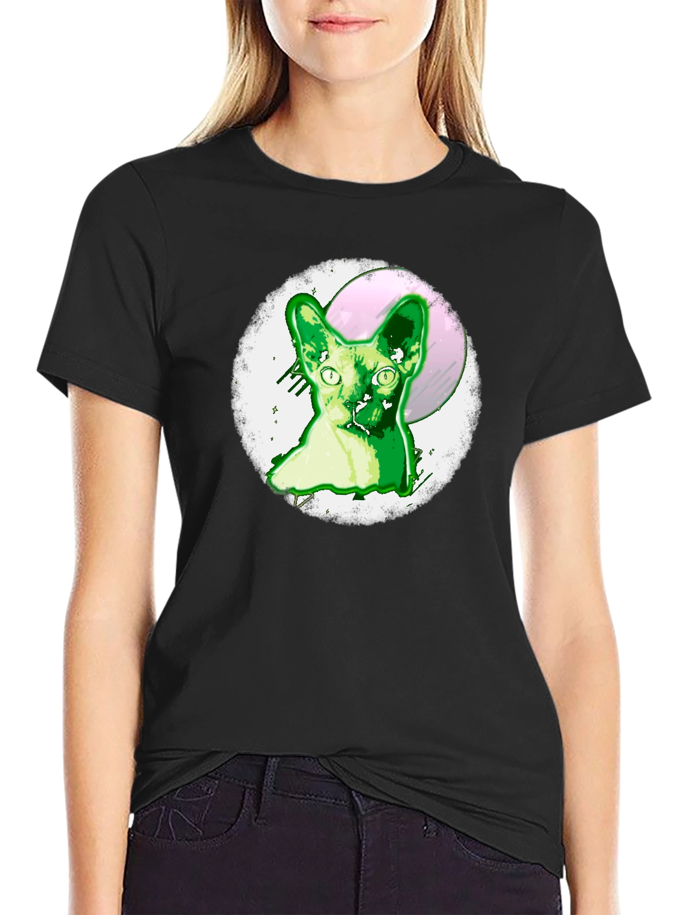 Sphynx Cat Graphic Tee - Unique Design