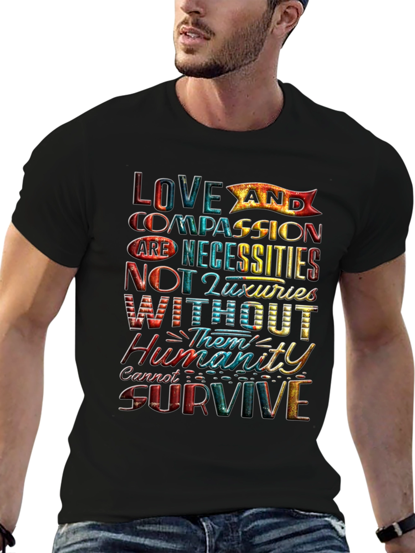 Love and Compassion Graphic T-Shirt