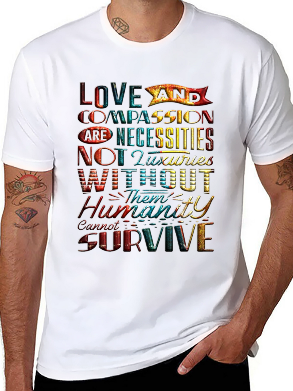 Love and Compassion Graphic T-Shirt