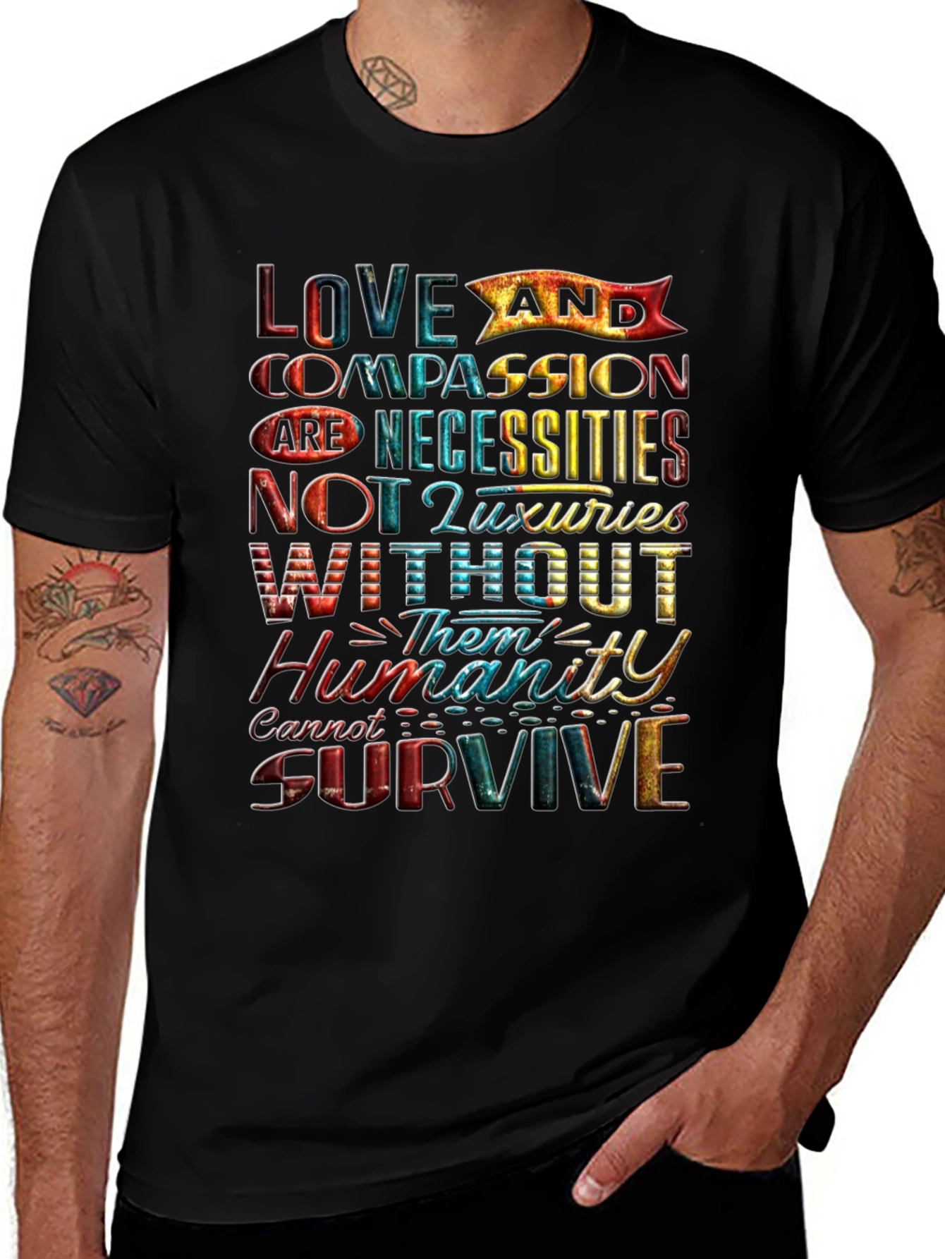 Love and Compassion Graphic T-Shirt