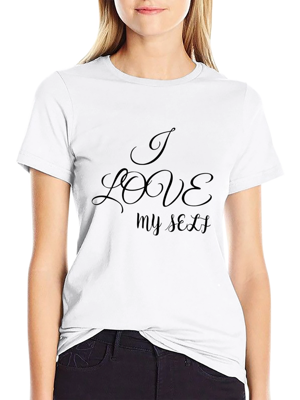 I Love Myself Black Graphic Tee