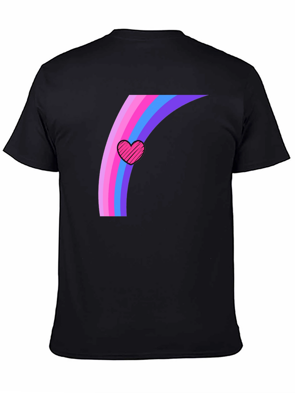 Rainbow Heart Graphic Tee - Stylish Comfort