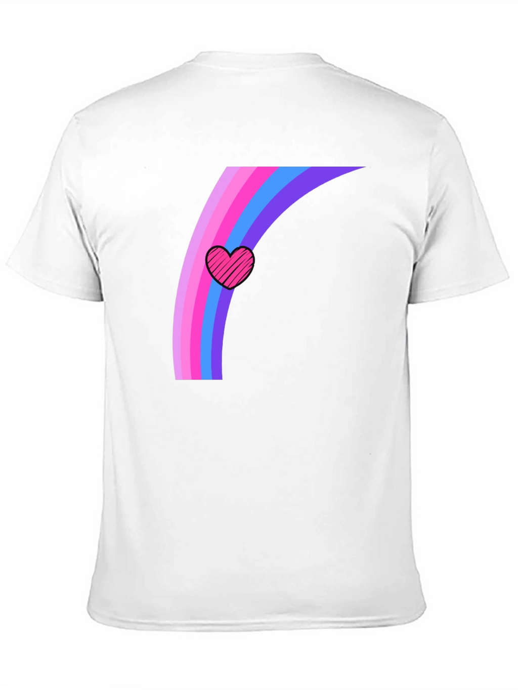 Rainbow Heart Graphic Tee - Stylish Comfort